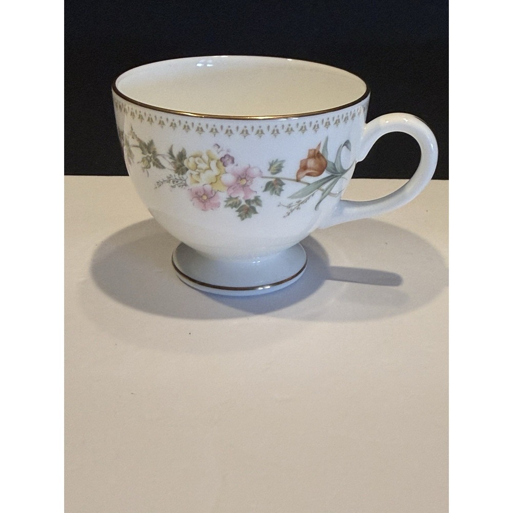 Wedgwood Mirabelle Tea Cup Bone China England Floral Gold Trim Replacement